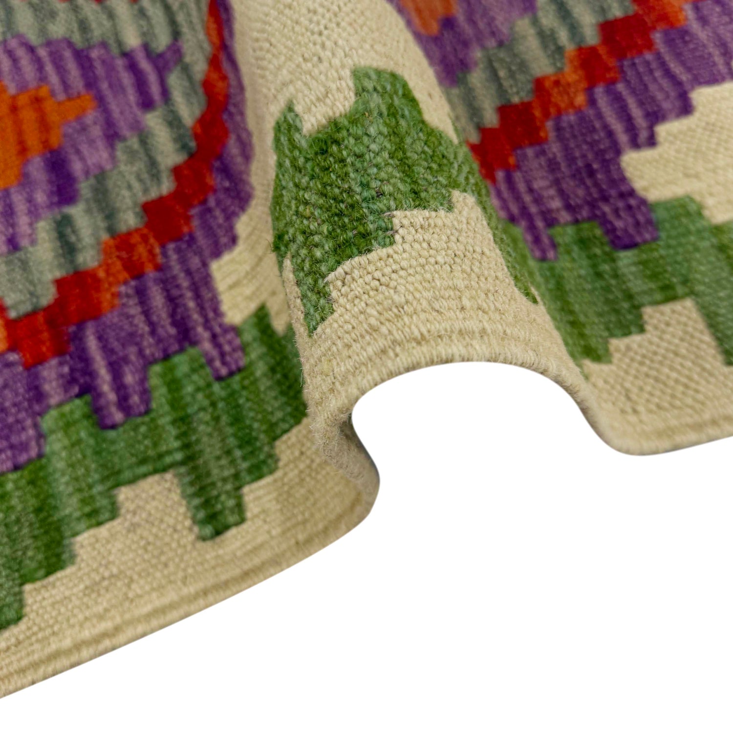 Handmade Vegetable Kelim 3' 3" x 4' 9" ft / 100 x 145 cm - No. R37868