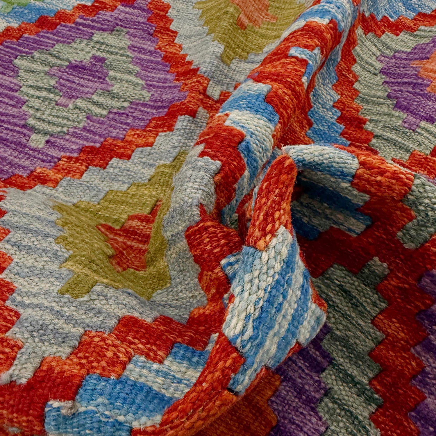 Handmade Vegetable Kelim 3' 3" x 4' 9" ft / 100 x 145 cm - No. R37868