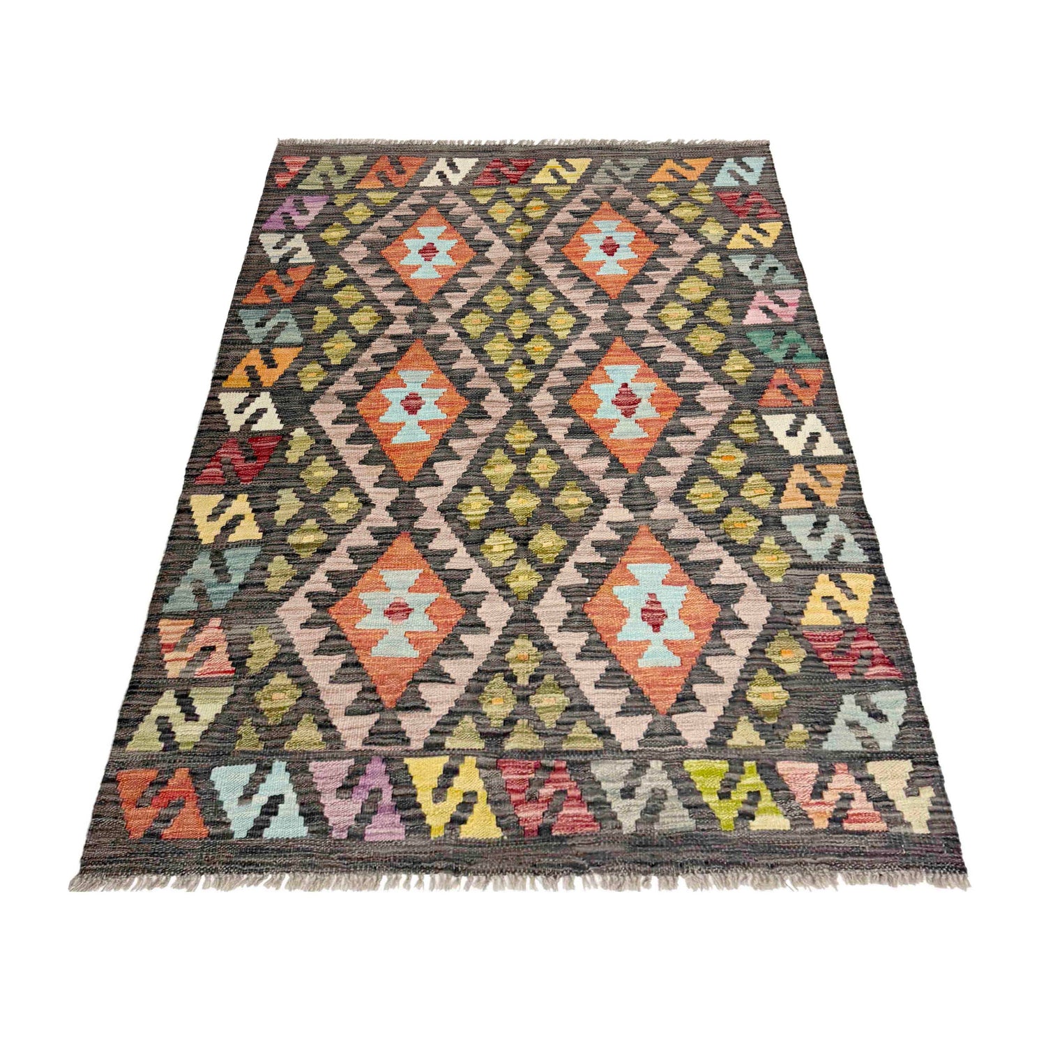 Small Size Chobi Kilim 3' 5" x 5' 1" ft / 105 x 156 cm - No. R37897