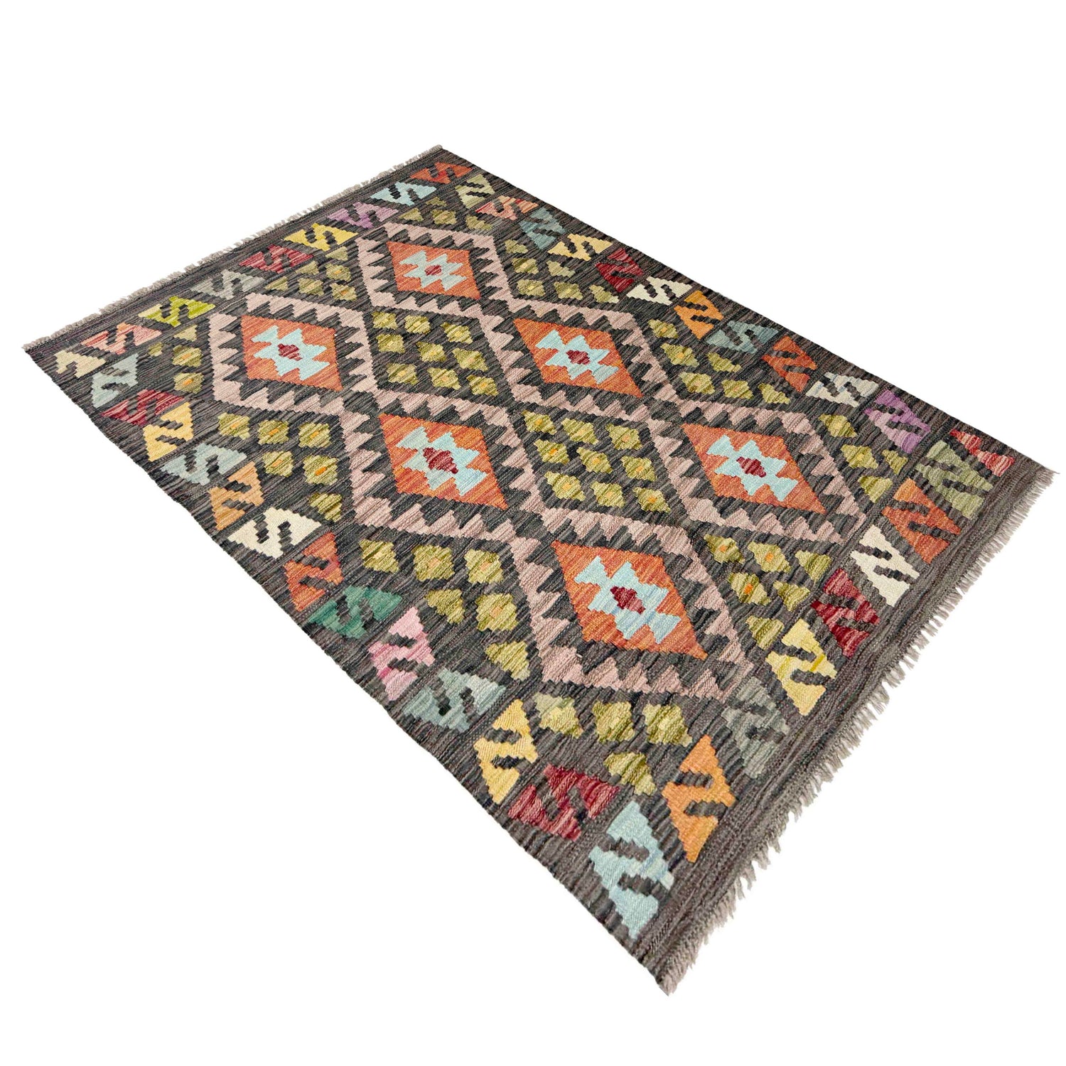 Small Size Chobi Kilim 3' 5" x 5' 1" ft / 105 x 156 cm - No. R37897