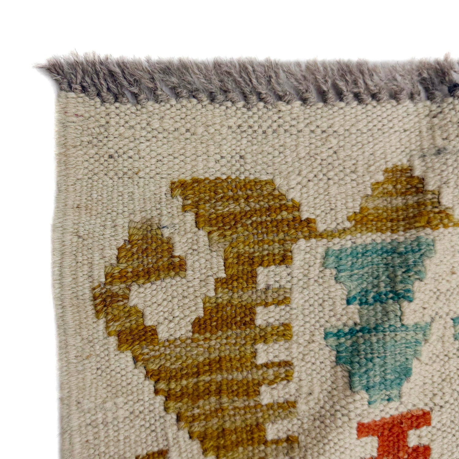 Hand Knotted Flatweave Kilim 3' 7" x 4' 11" ft / 109 x 149 cm - No. R37898