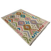 Handmade Afghan Vegetable Kilim 3' 3" x 4' 10" ft / 99 x 147 cm - No. R37899