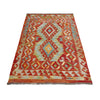 Hand Made Afghan Kilim 3' 5" x 4' 11" ft / 103 x 149 cm - No. R37901
