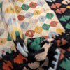 Multi Color ful Flat-Weave Wool Kilim 3' 7" x 5' 1" ft / 110 x 154 cm - No. R37902