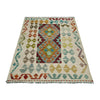 Handmade Afghan Vegetable Kilim 2' 10" x 3' 9" ft / 87 x 115 cm - No. R37908