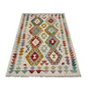 Handmade Turkish Design Wool Kilim 3' 2" x 5' 2" ft / 96 x 158 cm - No. R37918