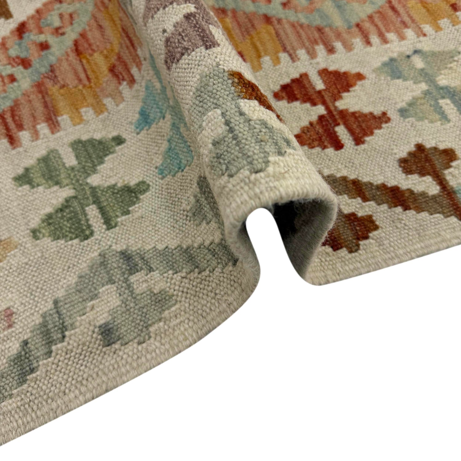 Hand Made Afghan Kilim 2' 9" x 4' 6" ft / 83 x 137 cm - No. R37920