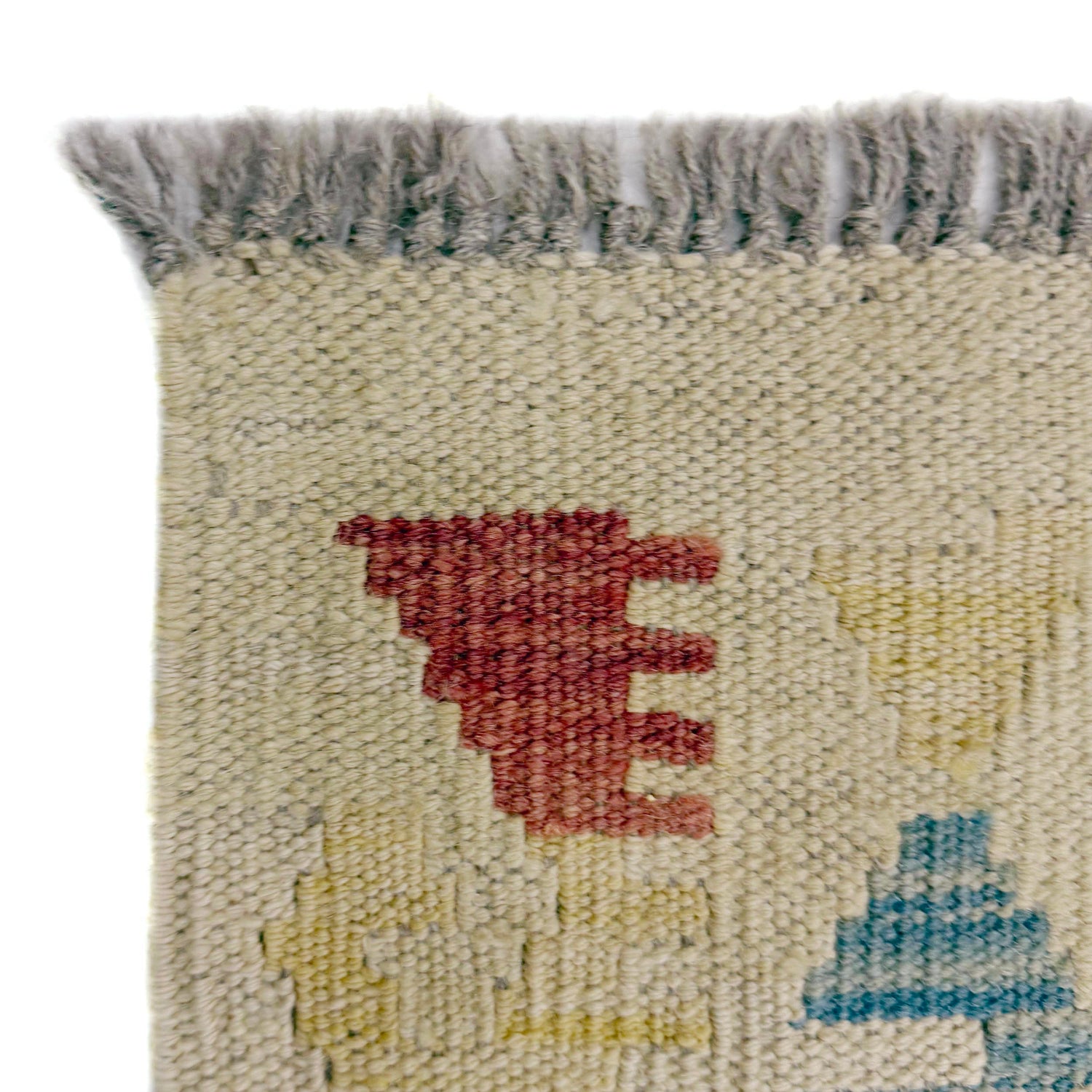 Multi Color ful Flat-Weave Wool Kilim 2' 8" x 4' 1" ft / 82 x 125 cm - No. R37921