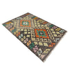Handmade Turkish Design Wool Kilim 2' 7" x 4' 1" ft / 80 x 125 cm - No. R37959