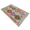 Hand Woven Wool Kelim 2' 6" x 4' 2" ft / 76 x 127 cm - No. R37972