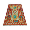 Handmade Turkish Design Wool Kilim 2' 7" x 4' 6" ft / 78 x 137 cm - No. R37973