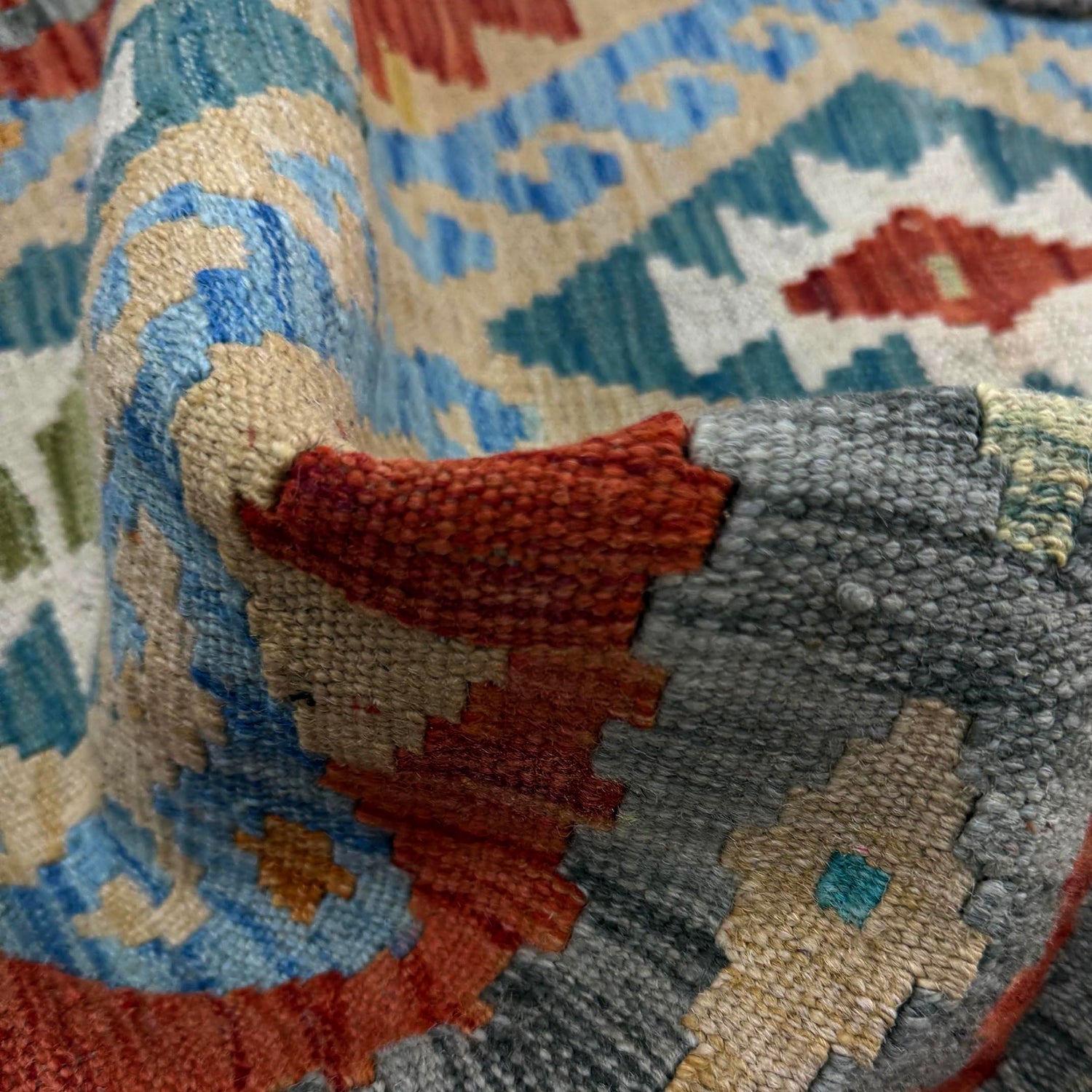 Handmade Vegetable Kilim 2' 9" x 4' 0" ft / 84 x 123 cm - No. R37979