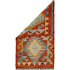 Multi Color ful Flat-Weave Wool Kilim 1' 8" x 3' 0" ft / 51 x 92 cm - No. R38004