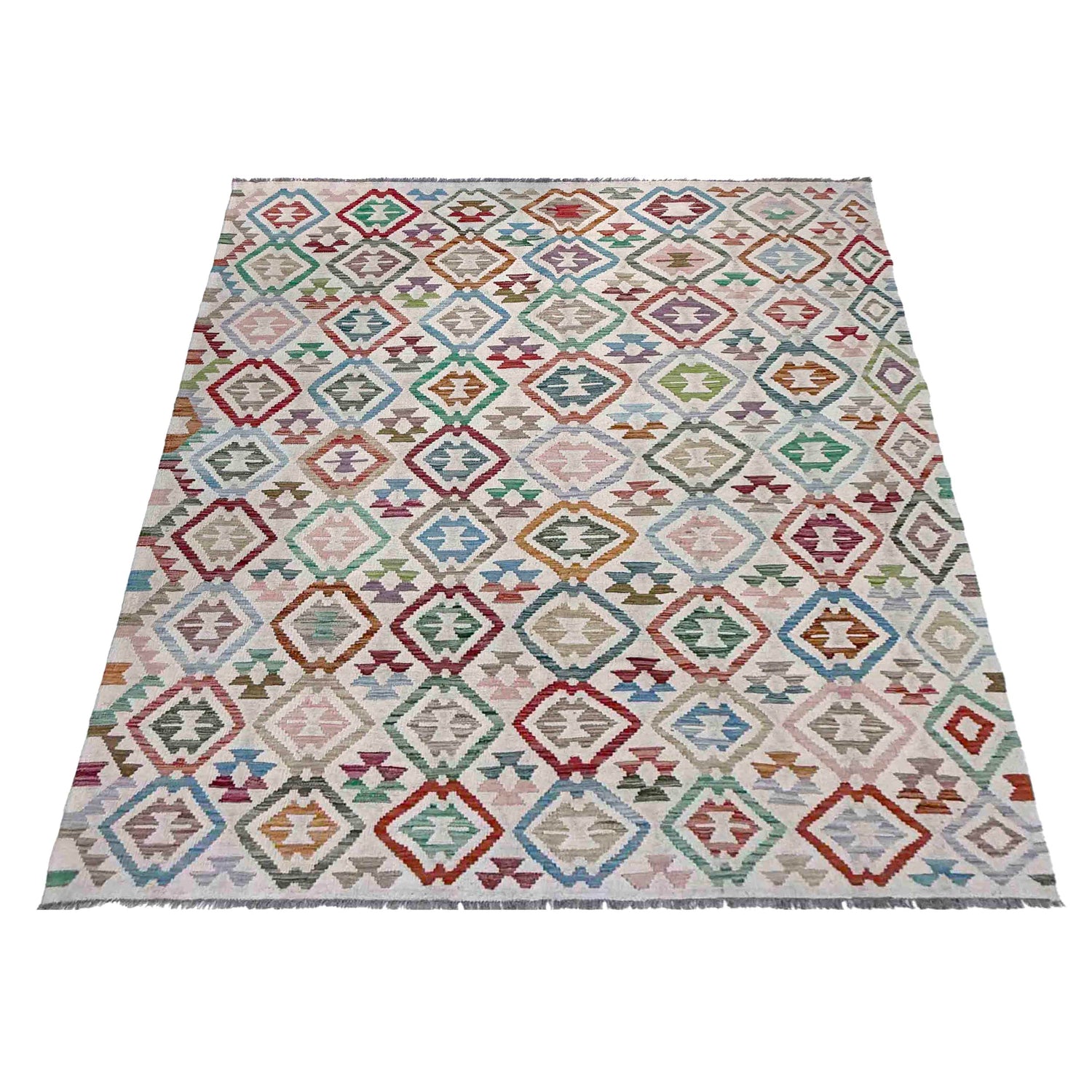 Medium Size Chobi Kilim 6' 0" x 8' 7" ft / 183 x 262 cm - No. R38012