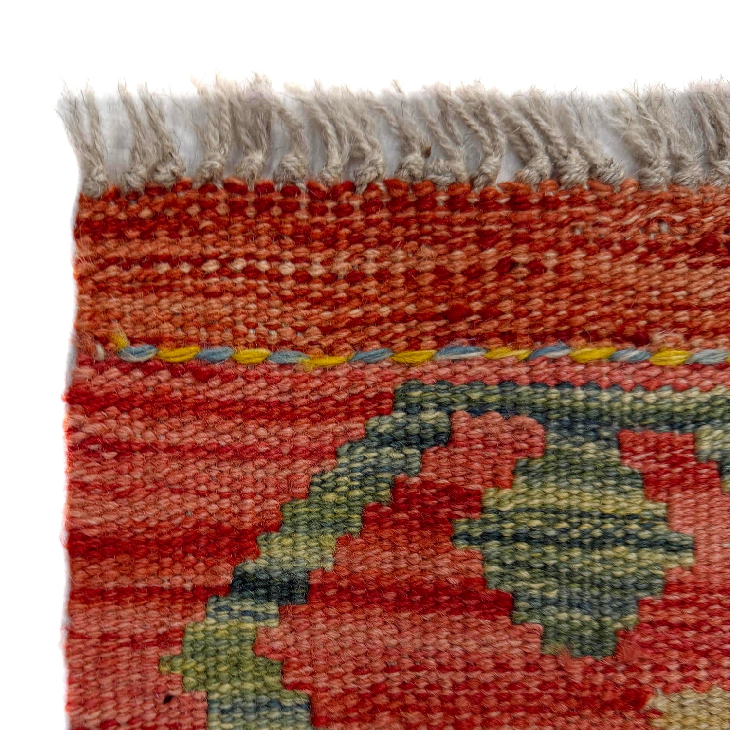 Hand Woven Wool Kelim 2' 6" x 4' 5" ft / 76 x 134 cm - No. R38014