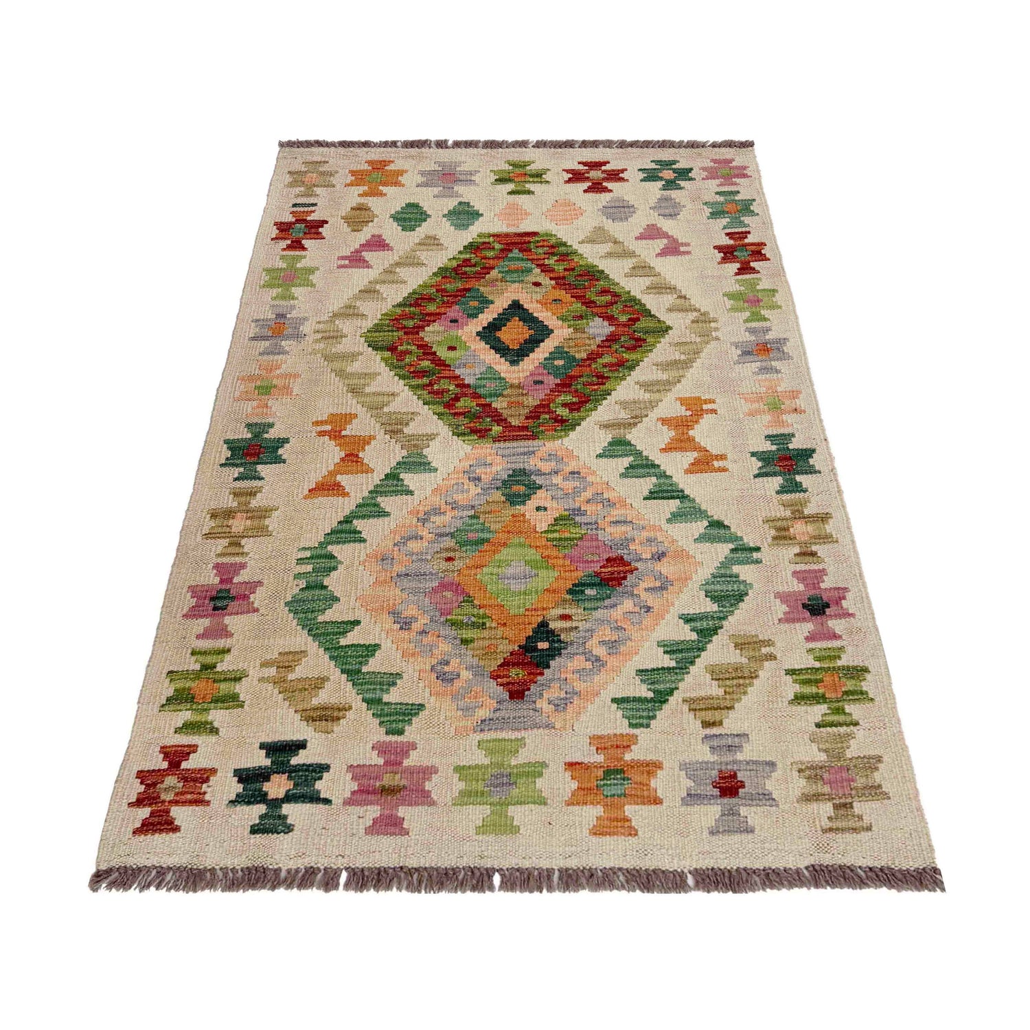 Small Size Chobi Kilim 2' 7" x 4' 2" ft / 78 x 126 cm - No. R38016