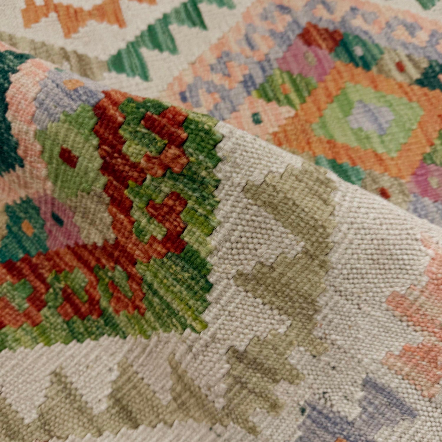 Small Size Chobi Kilim 2' 7" x 4' 2" ft / 78 x 126 cm - No. R38016