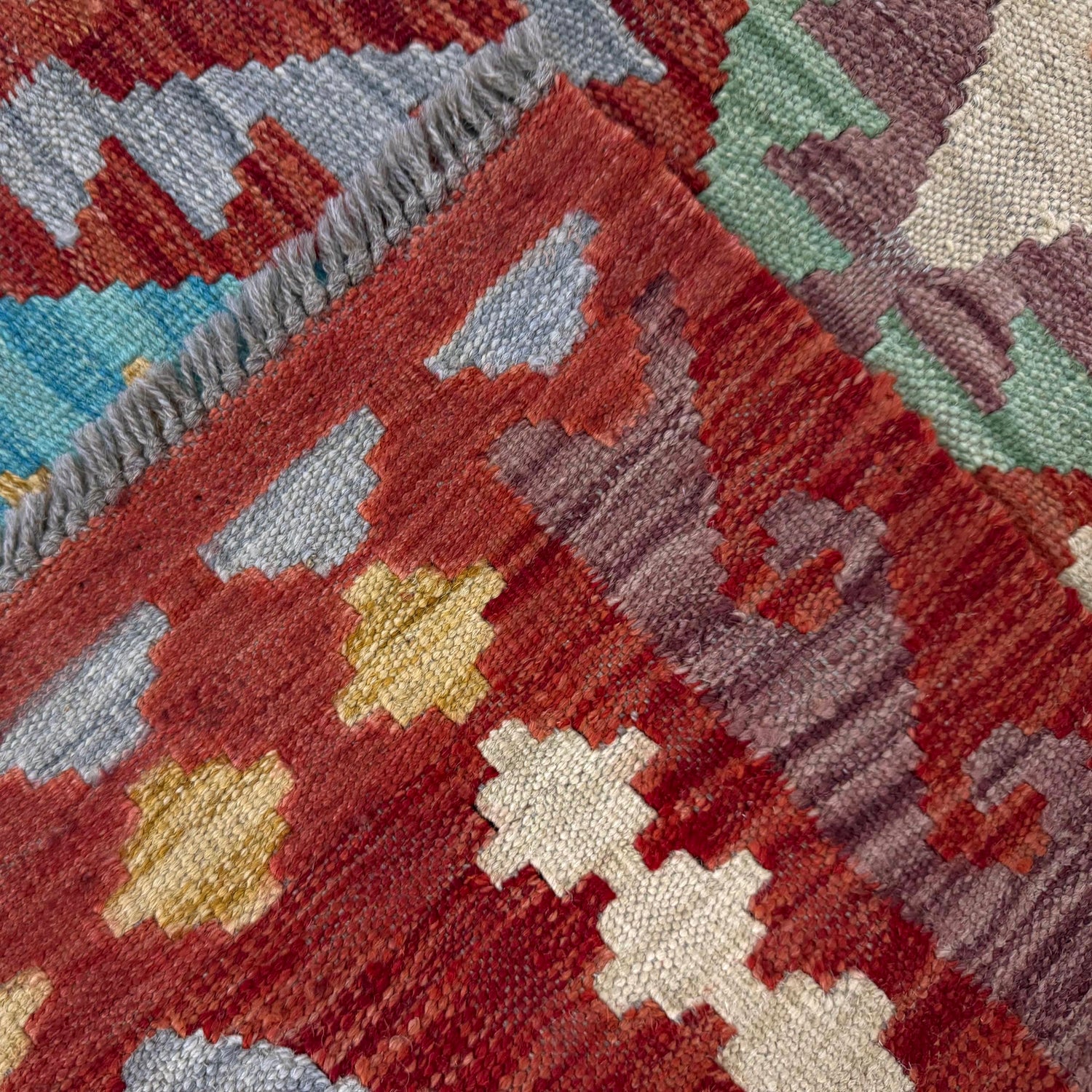 Hand Knotted Flatweave Kilim 2' 5" x 4' 0" ft / 74 x 123 cm - No. R38017
