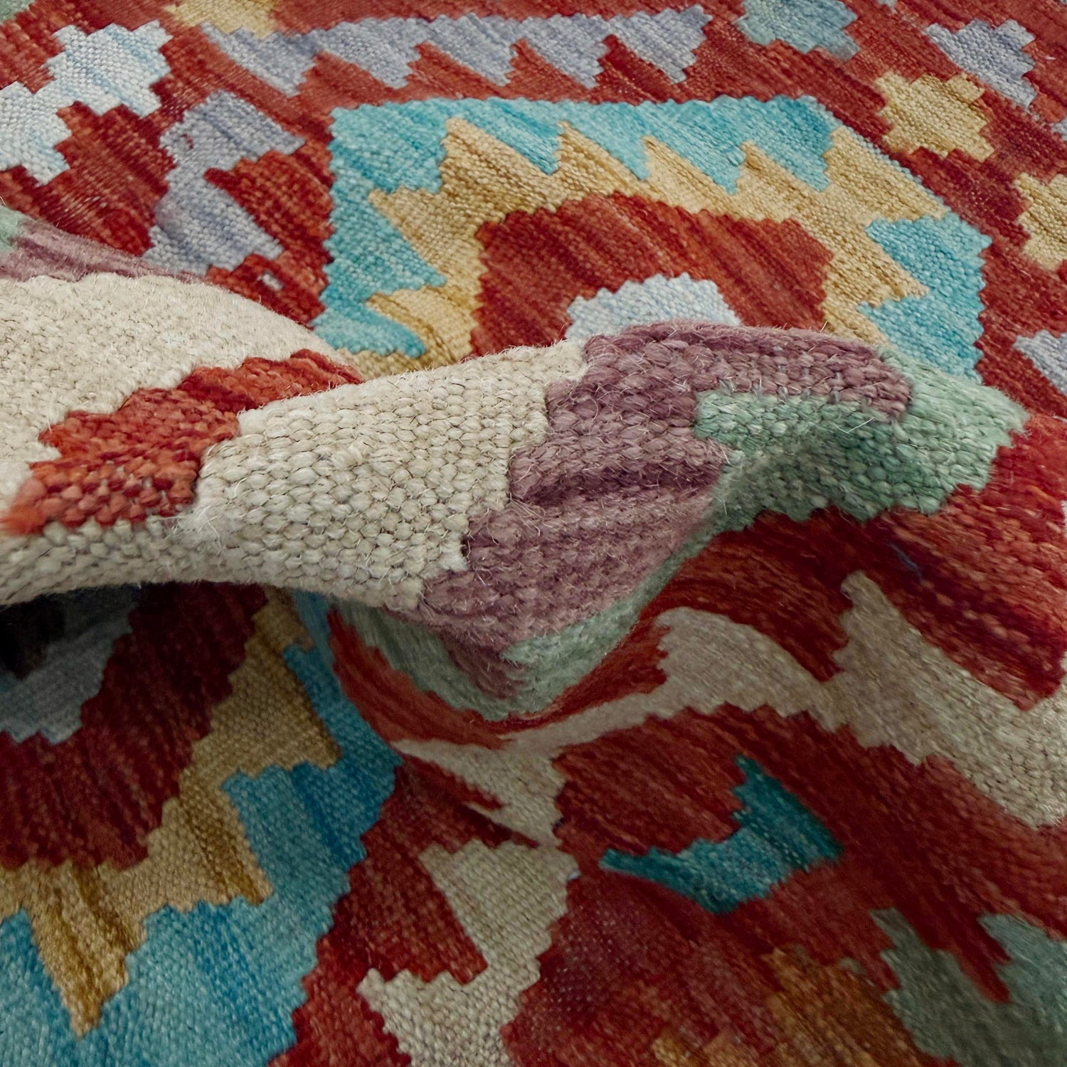 Hand Knotted Flatweave Kilim 2' 5" x 4' 0" ft / 74 x 123 cm - No. R38017