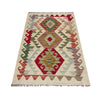 Handmade Afghan Vegetable Kilim 2' 5" x 4' 1" ft / 74 x 124 cm - No. R38018