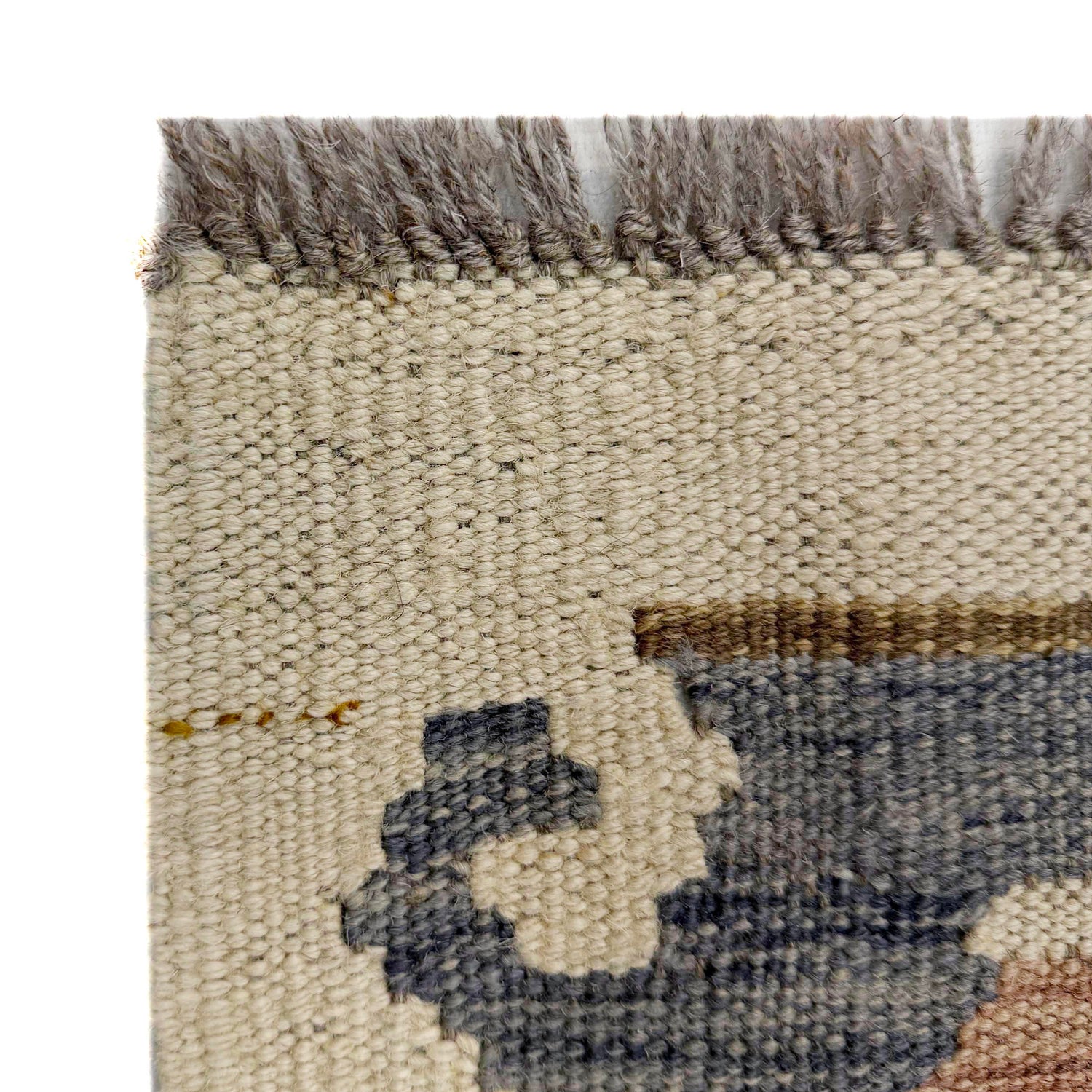 Handmade Afghan Vegetable Kilim 2' 5" x 4' 1" ft / 74 x 124 cm - No. R38018