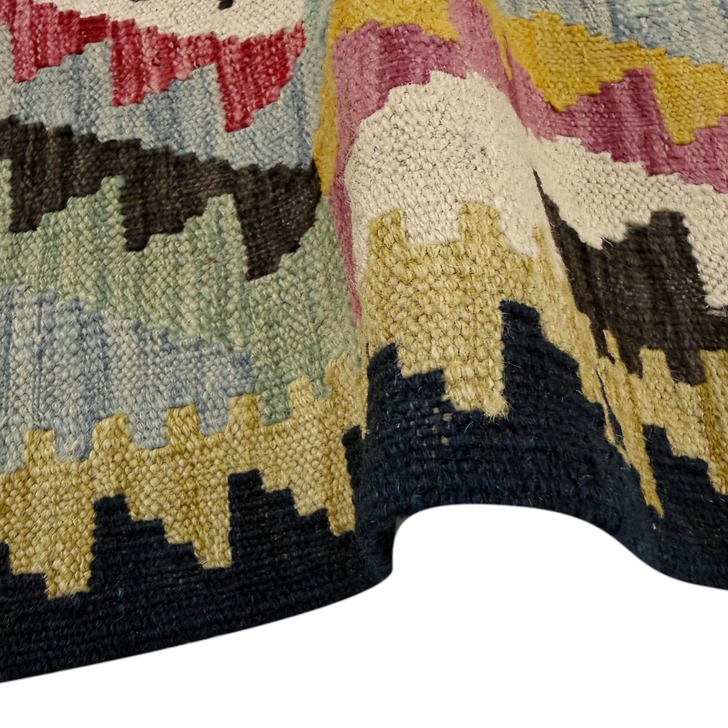 Hand Made Afghan Kilim 2' 5" x 3' 11" ft / 74 x 120 cm - No. R38019