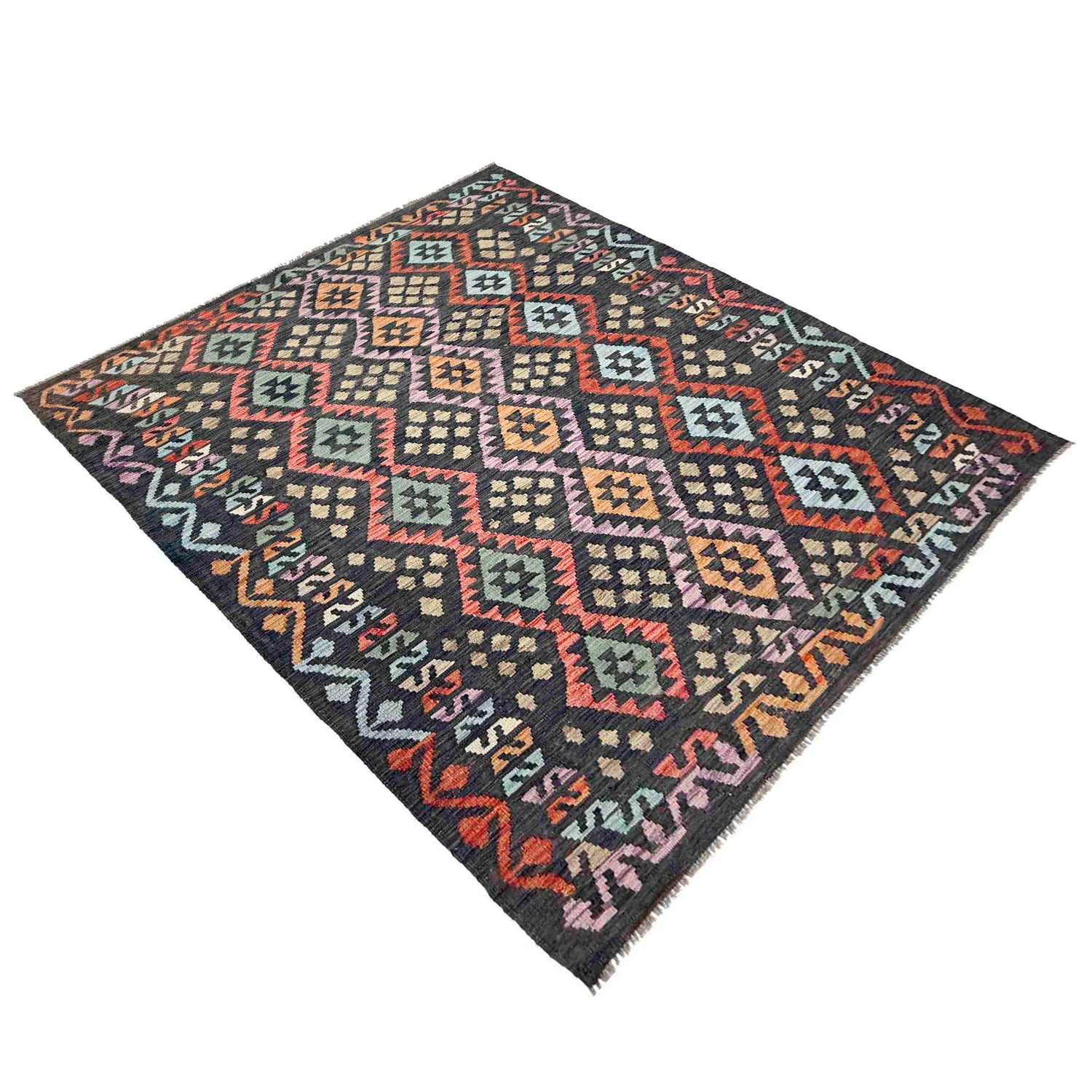 Handmade Vegetable Kelim 5' 9" x 7' 8" ft / 175 x 234 cm - No. R38049