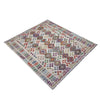 Handmade Turkish Design Wool Kilim 5' 0" x 7' 3" ft / 152 x 220 cm - No. R38061