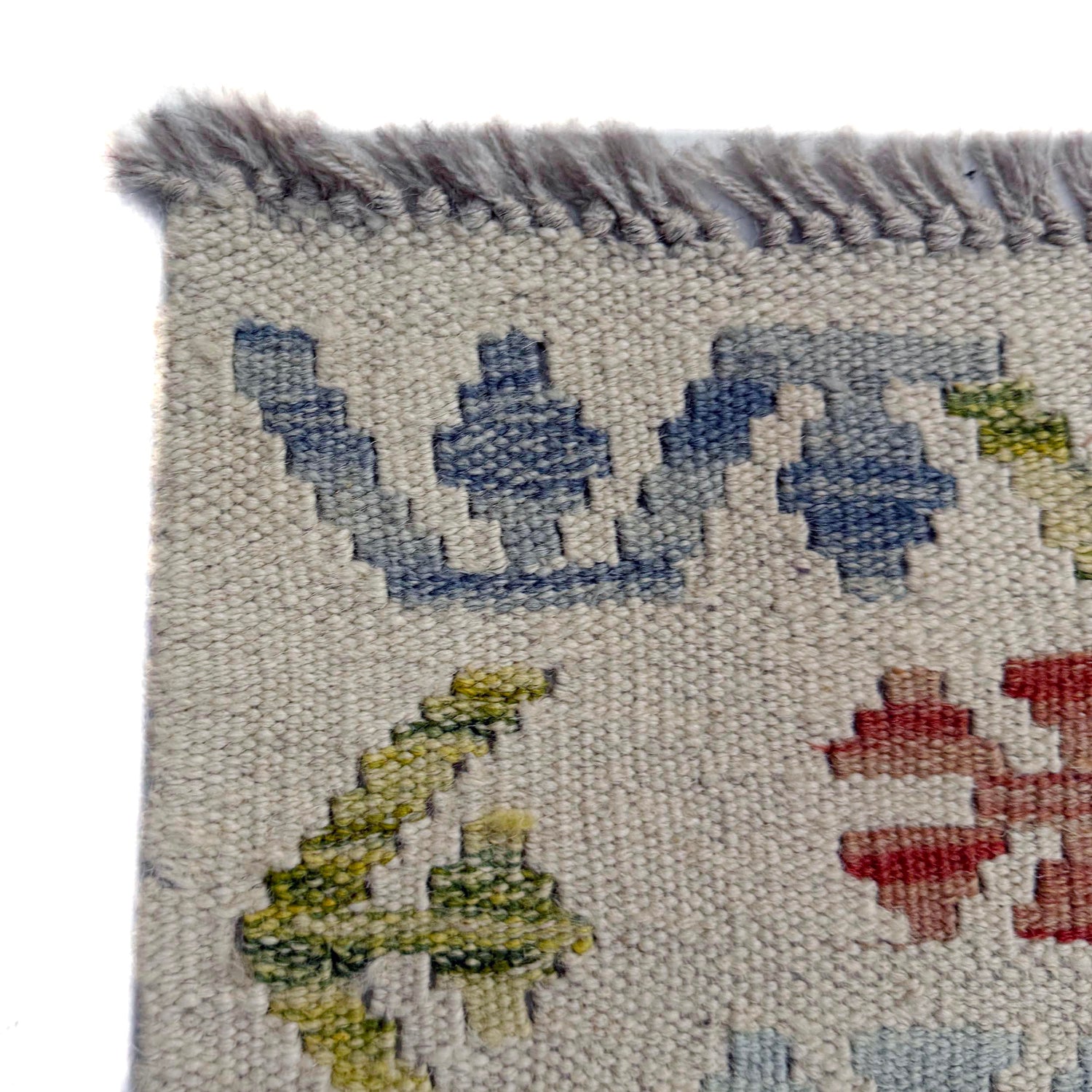 Handmade Turkish Design Wool Kilim 5' 0" x 7' 3" ft / 152 x 220 cm - No. R38061