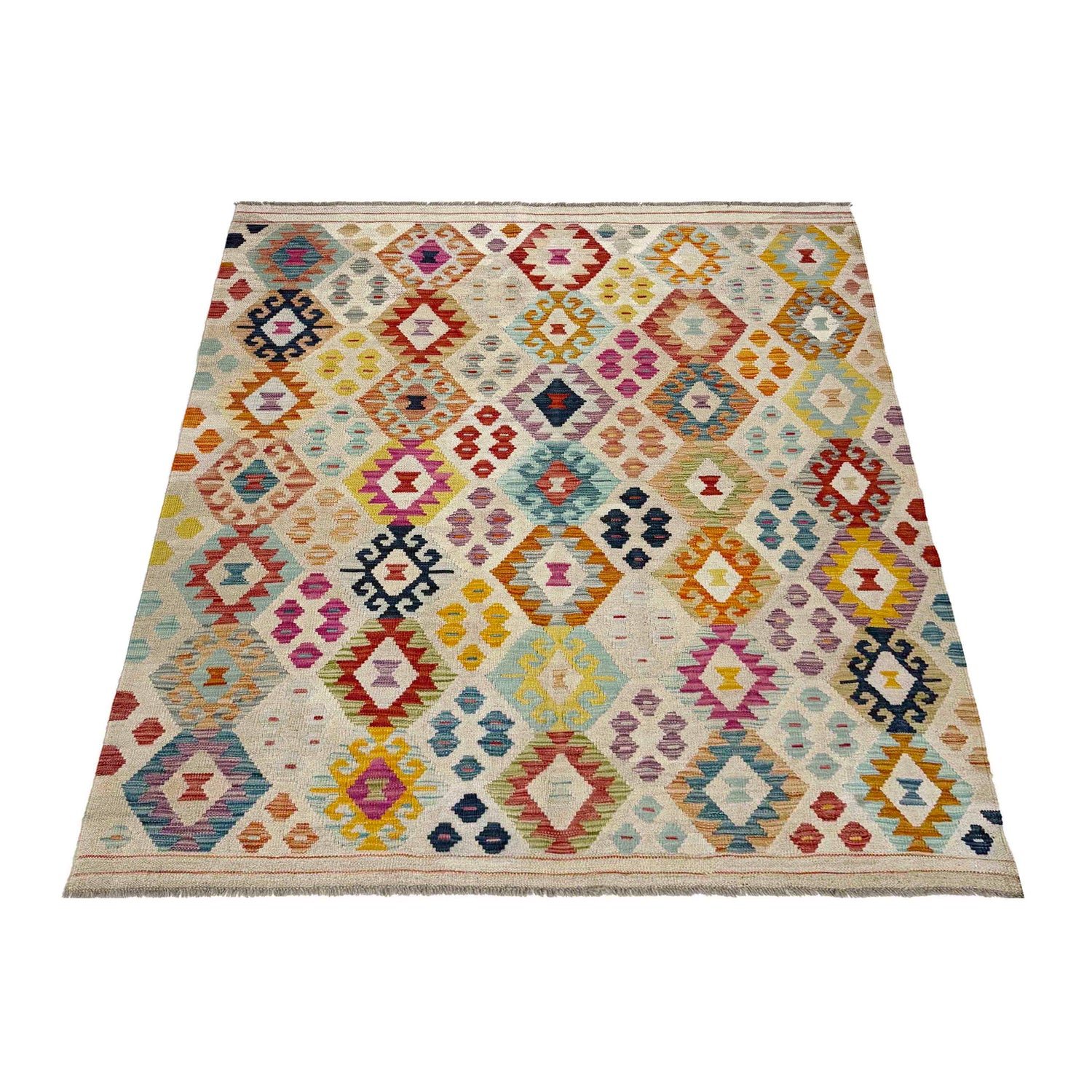 Medium Size Chobi Kilim 5' 1" x 6' 5" ft / 156 x 196 cm - No. R38065