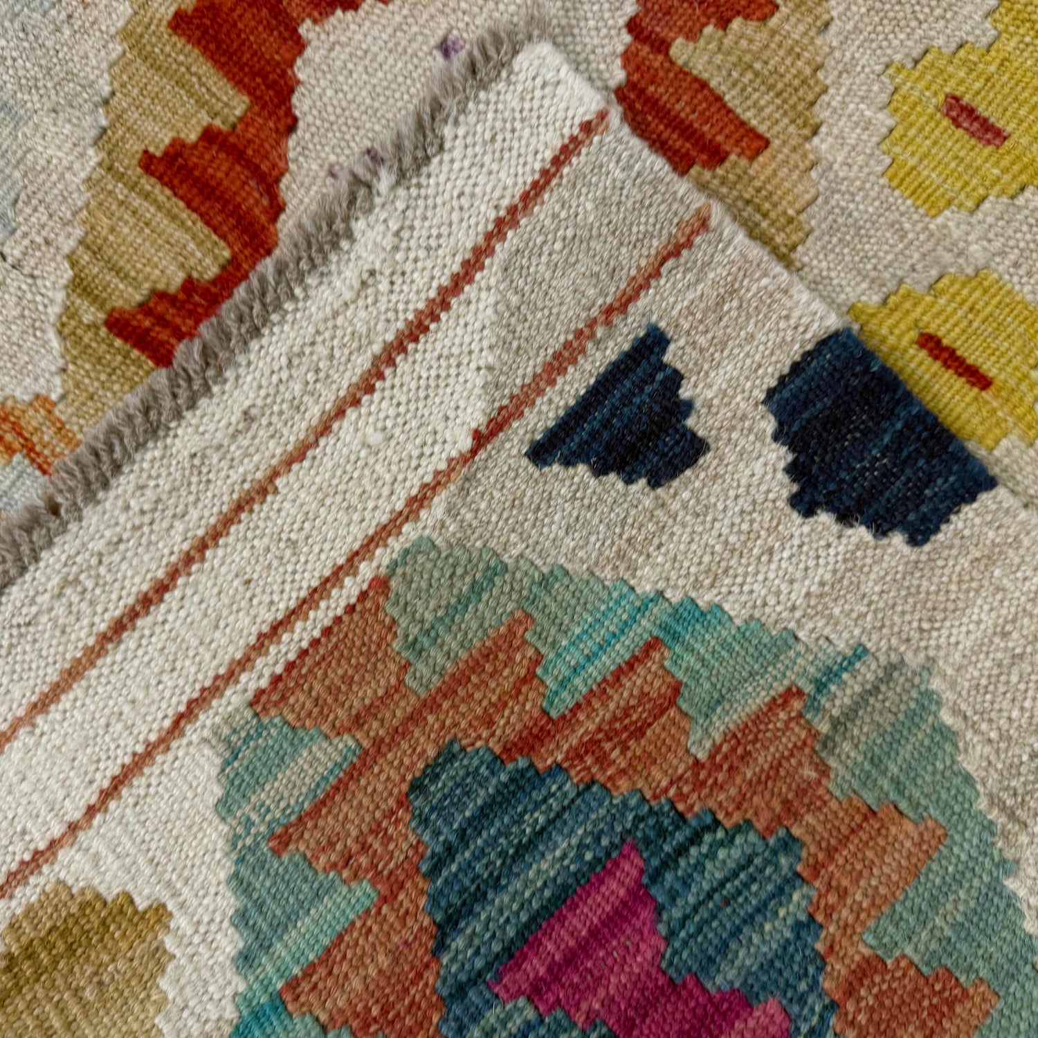 Medium Size Chobi Kilim 5' 1" x 6' 5" ft / 156 x 196 cm - No. R38065