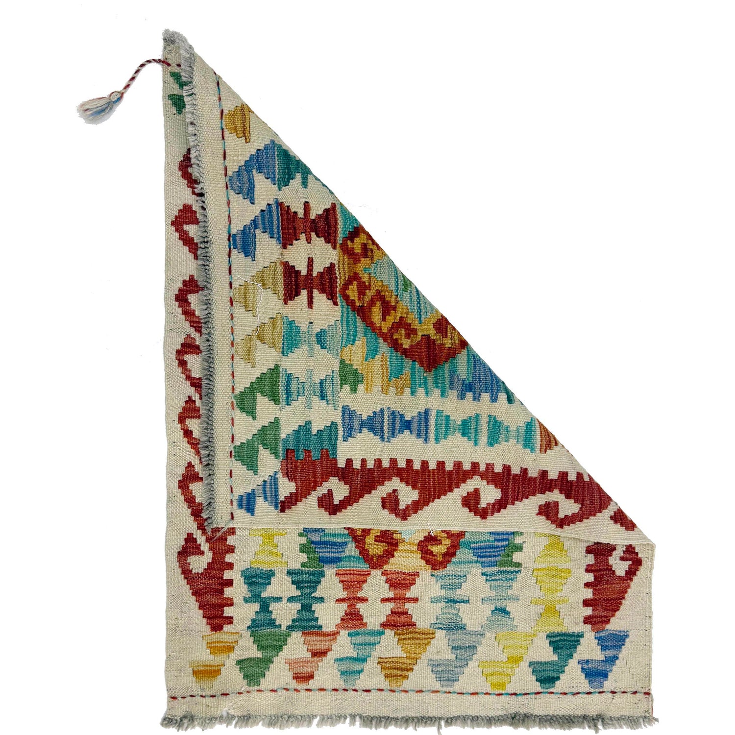 Handmade Turkish Design Wool Kilim 2' 3" x 2' 11" ft / 69 x 88 cm - No. R38279