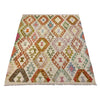 Hand Woven Wool Kelim 4' 11" x 6' 6" ft / 149 x 197 cm - No. R38294