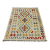 Hand Woven Wool Kelim 2' 9" x 3' 10" ft / 84 x 116 cm - No. R38303