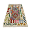 Handmade Turkish Design Wool Kilim 2' 4" x 4' 1" ft / 72 x 125 cm - No. R38304