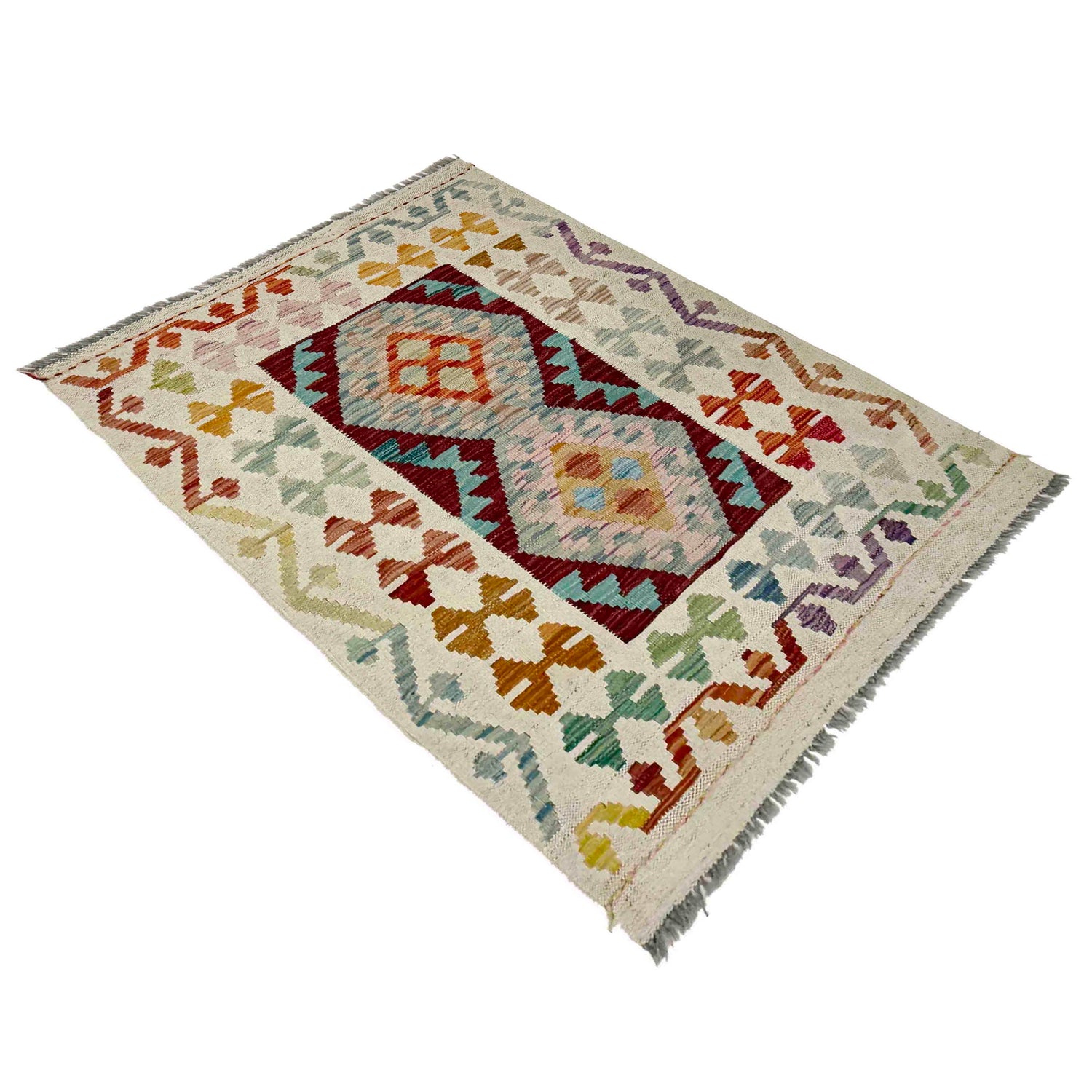 Small Size Chobi Kilim 2' 10" x 4' 0" ft / 86 x 123 cm - No. R38305
