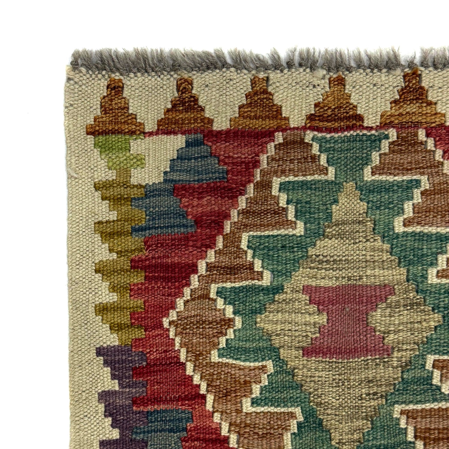 Hand Knotted Flatweave Kilim 2' 10" x 4' 4" ft / 86 x 132 cm - No. R38308