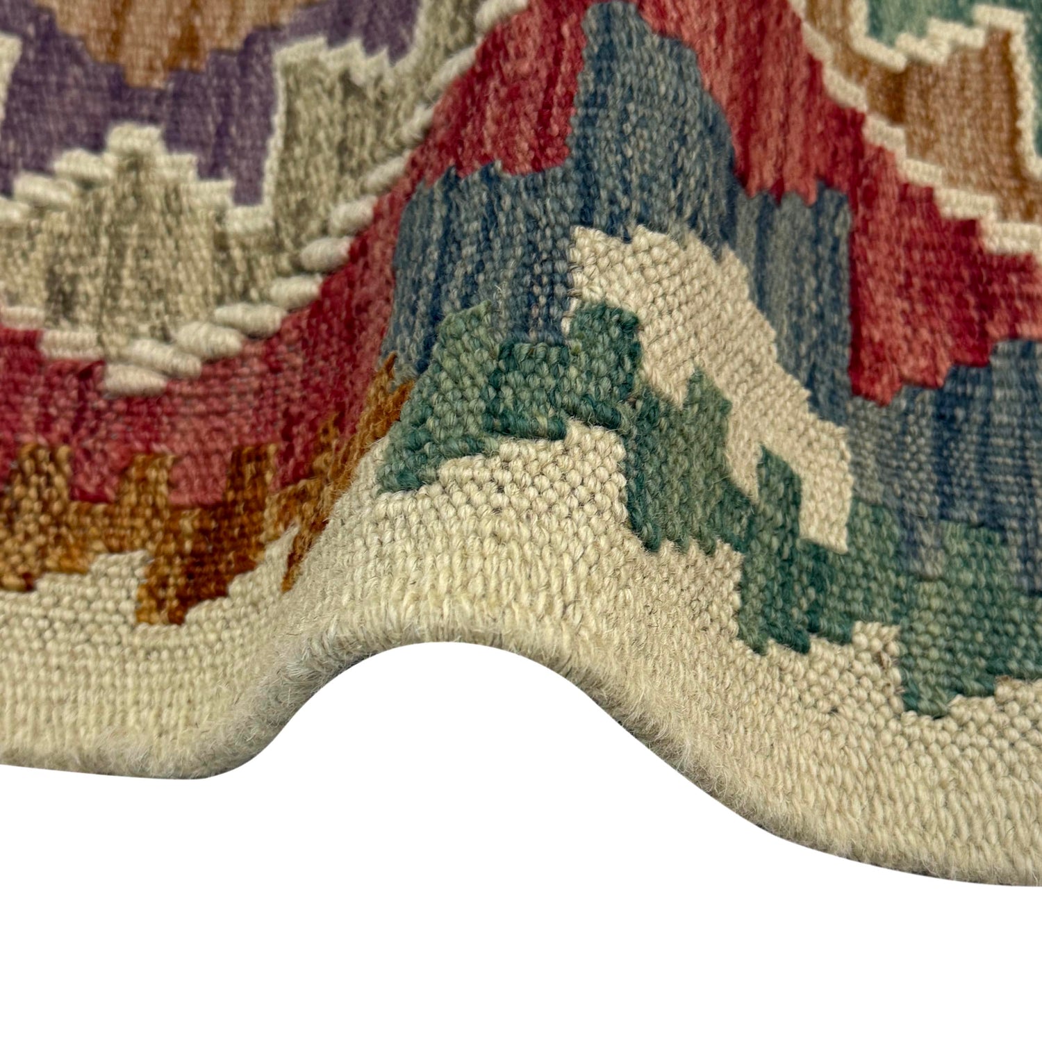 Hand Knotted Flatweave Kilim 2' 10" x 4' 4" ft / 86 x 132 cm - No. R38308
