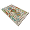 Handmade Afghan Vegetable Kilim 2' 6" x 4' 2" ft / 77 x 127 cm - No. R38309