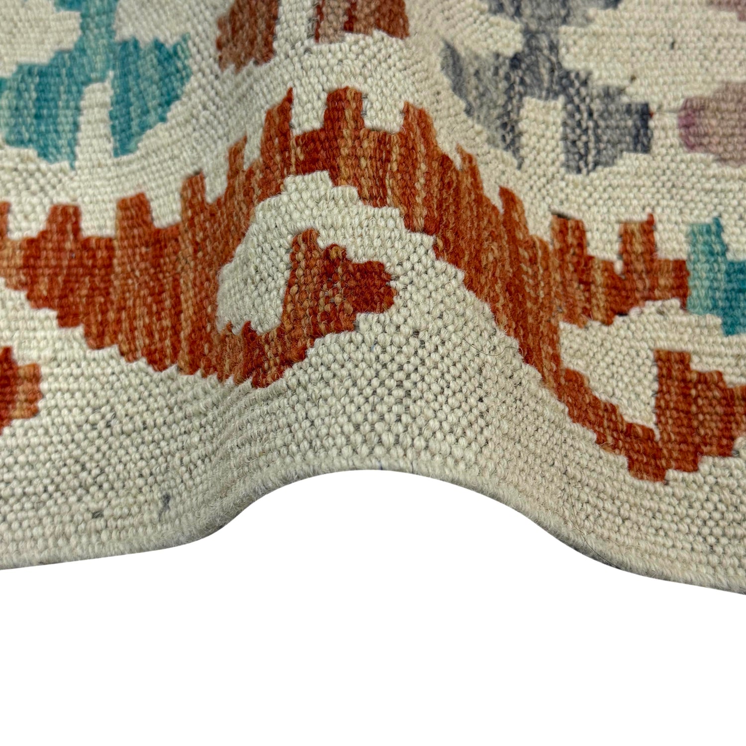 Handmade Afghan Vegetable Kilim 2' 6" x 4' 2" ft / 77 x 127 cm - No. R38309