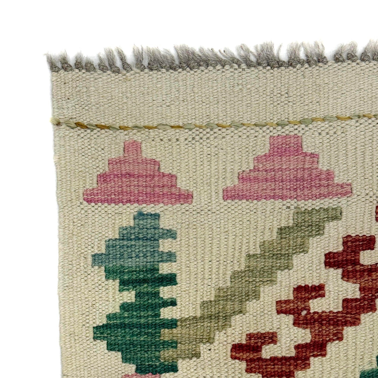 Hand Made Afghan Kilim 2' 7" x 3' 11" ft / 78 x 120 cm - No. R38310