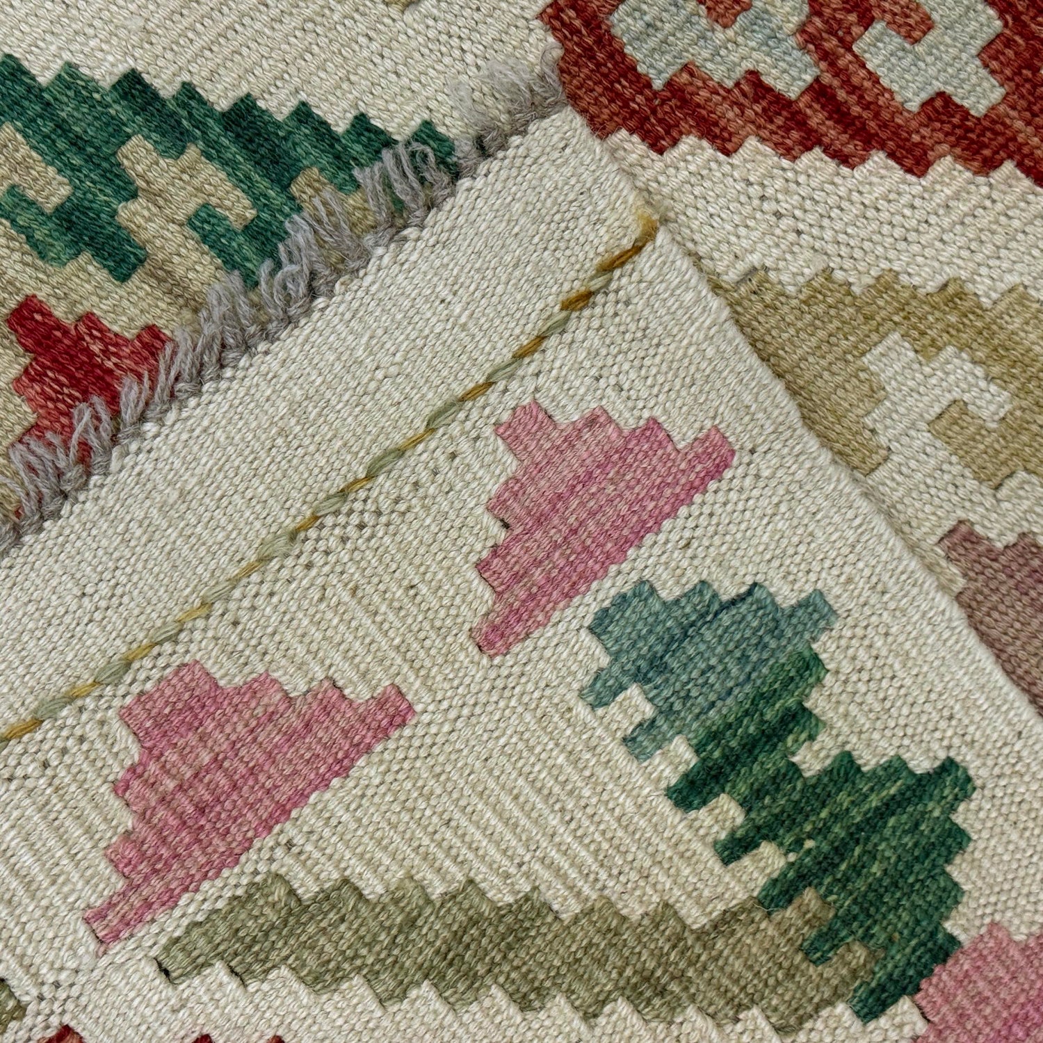 Hand Made Afghan Kilim 2' 7" x 3' 11" ft / 78 x 120 cm - No. R38310