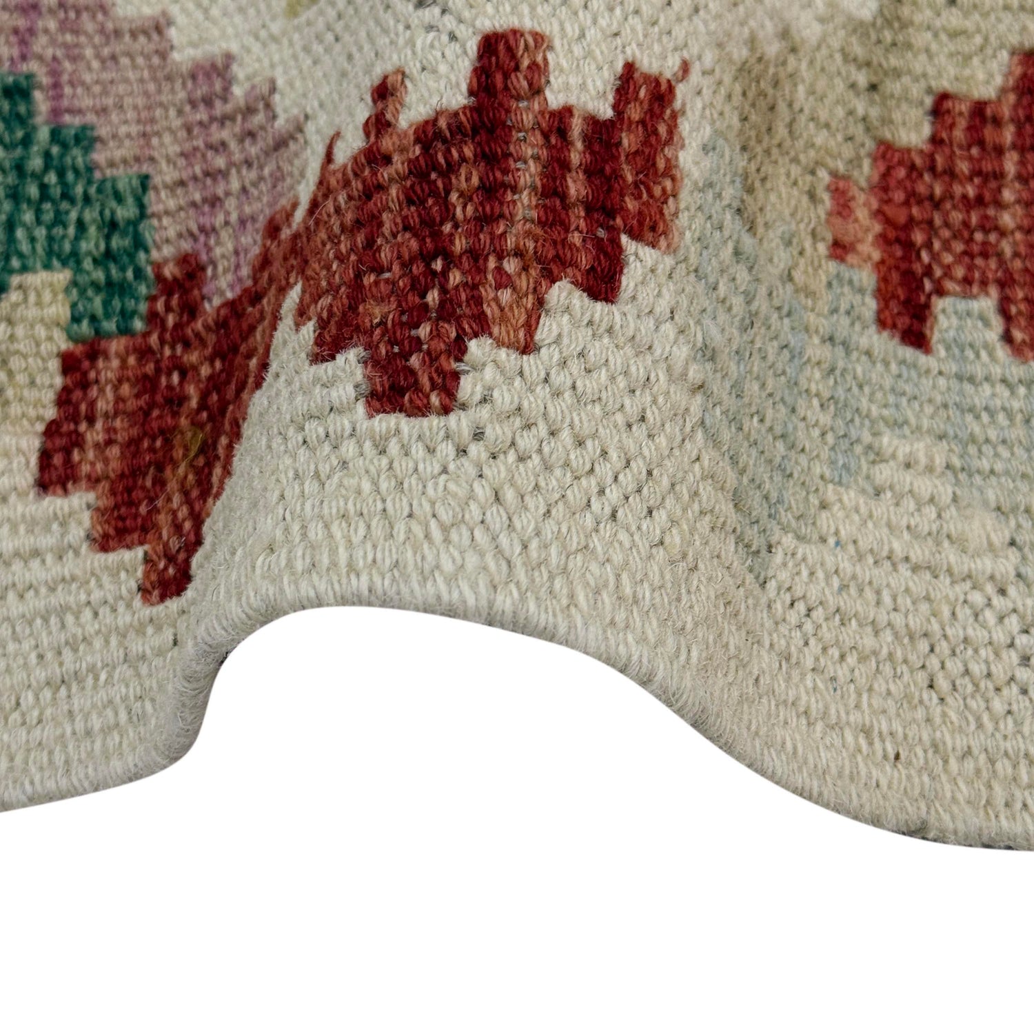 Hand Made Afghan Kilim 2' 7" x 3' 11" ft / 78 x 120 cm - No. R38310