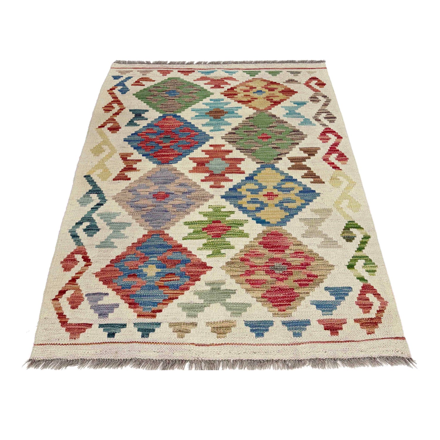 Small Size Chobi Kilim 2' 9" x 4' 2" ft / 84 x 127 cm - No. R38311