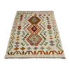 Multi Color ful Flat-Weave Wool Kilim 2' 10" x 4' 2" ft / 86 x 127 cm - No. R38312