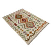 Multi Color ful Flat-Weave Wool Kilim 2' 10" x 4' 2" ft / 86 x 127 cm - No. R38312