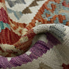 Multi Color ful Flat-Weave Wool Kilim 2' 10" x 4' 2" ft / 86 x 127 cm - No. R38312