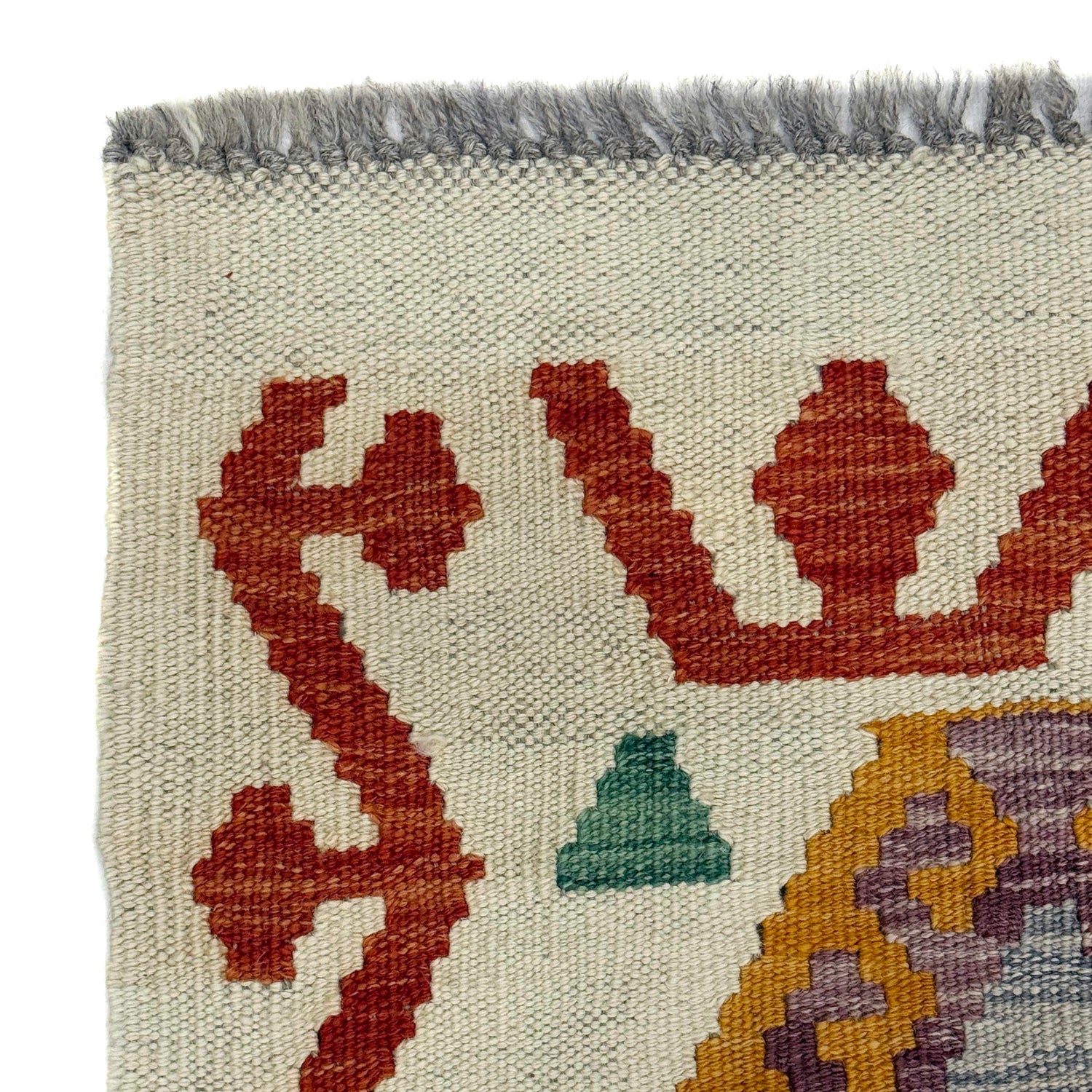Hand Knotted Flatweave Kilim 2' 7" x 3' 11" ft / 79 x 120 cm - No. R38327