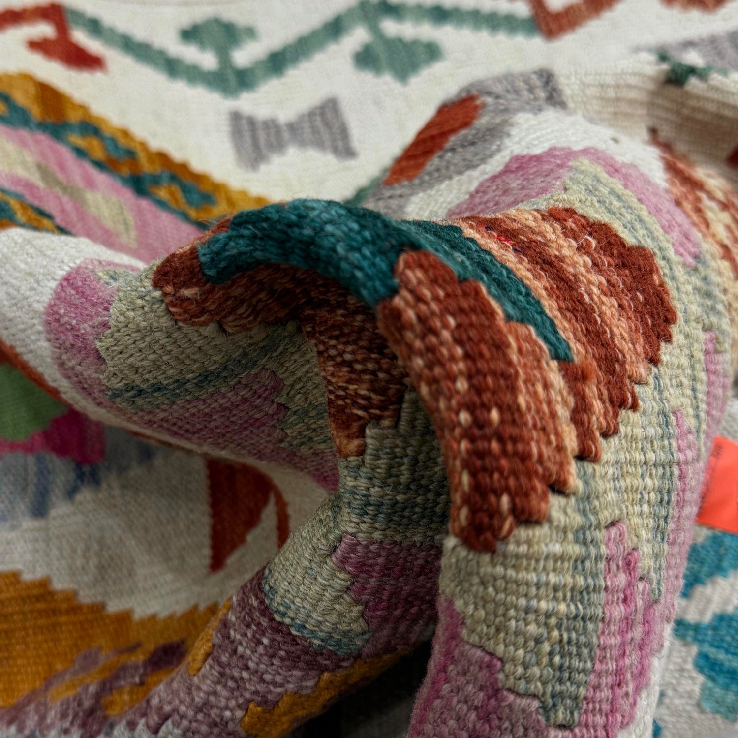 Hand Knotted Flatweave Kilim 2' 7" x 3' 11" ft / 79 x 120 cm - No. R38327