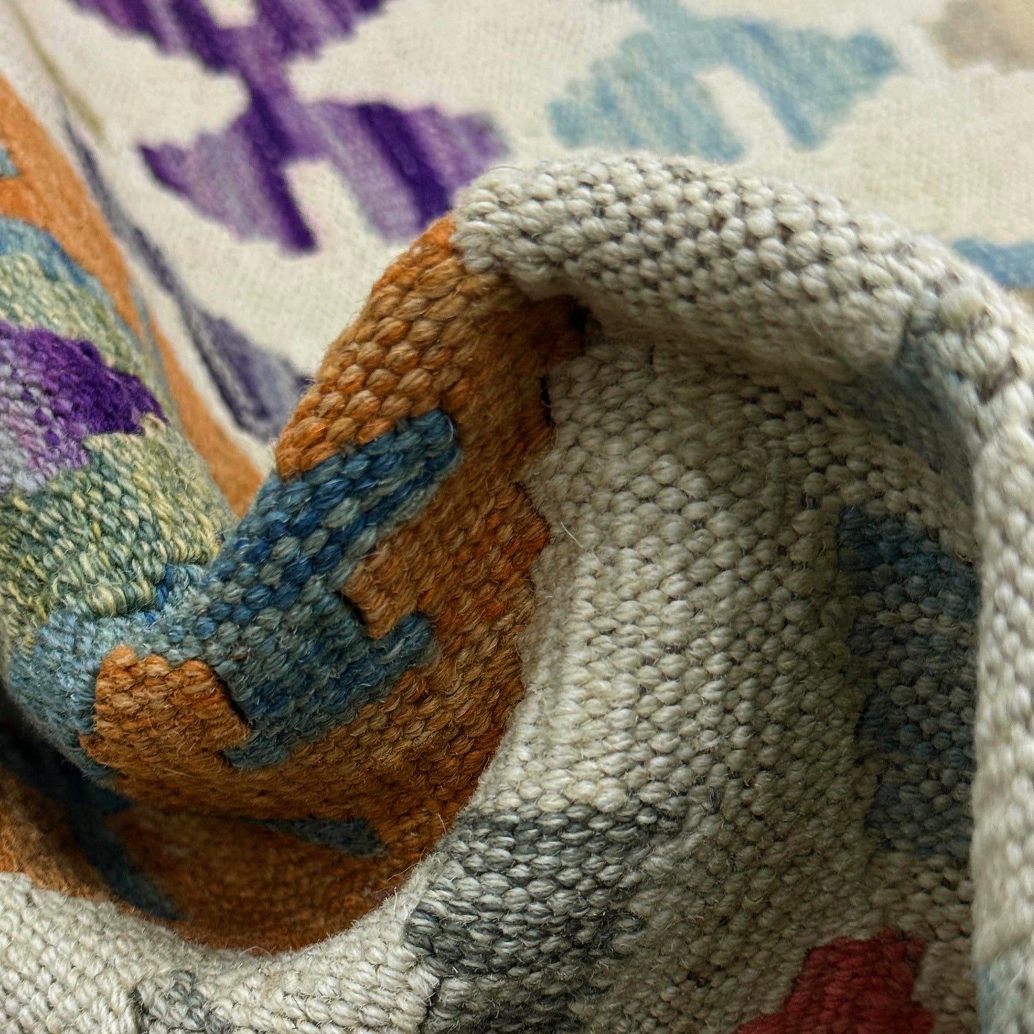 Handmade Vegetable Kilim 2' 6" x 4' 0" ft / 77 x 123 cm - No. R38338